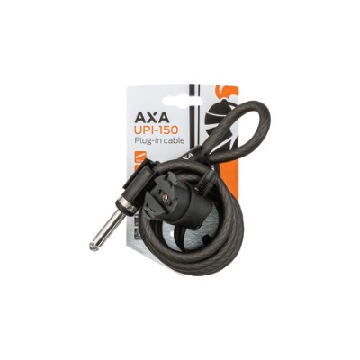 AXA plug-In spirallås 150 cm x ø10 mm Benyttes samme med  XXL bred 587-1, 587-10 & 588-1, men passer på alle AXA låse med plug-In.